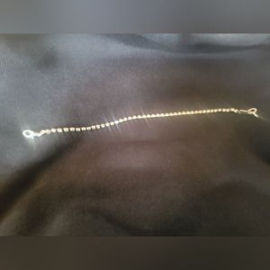 Gold Plated Mirrored Sparkle Chain Bracelet/Anklet